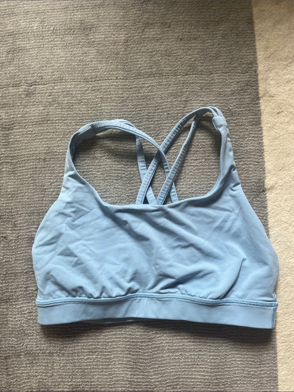 lululemon athletica Light Blue Crossback Sports Bra size 6